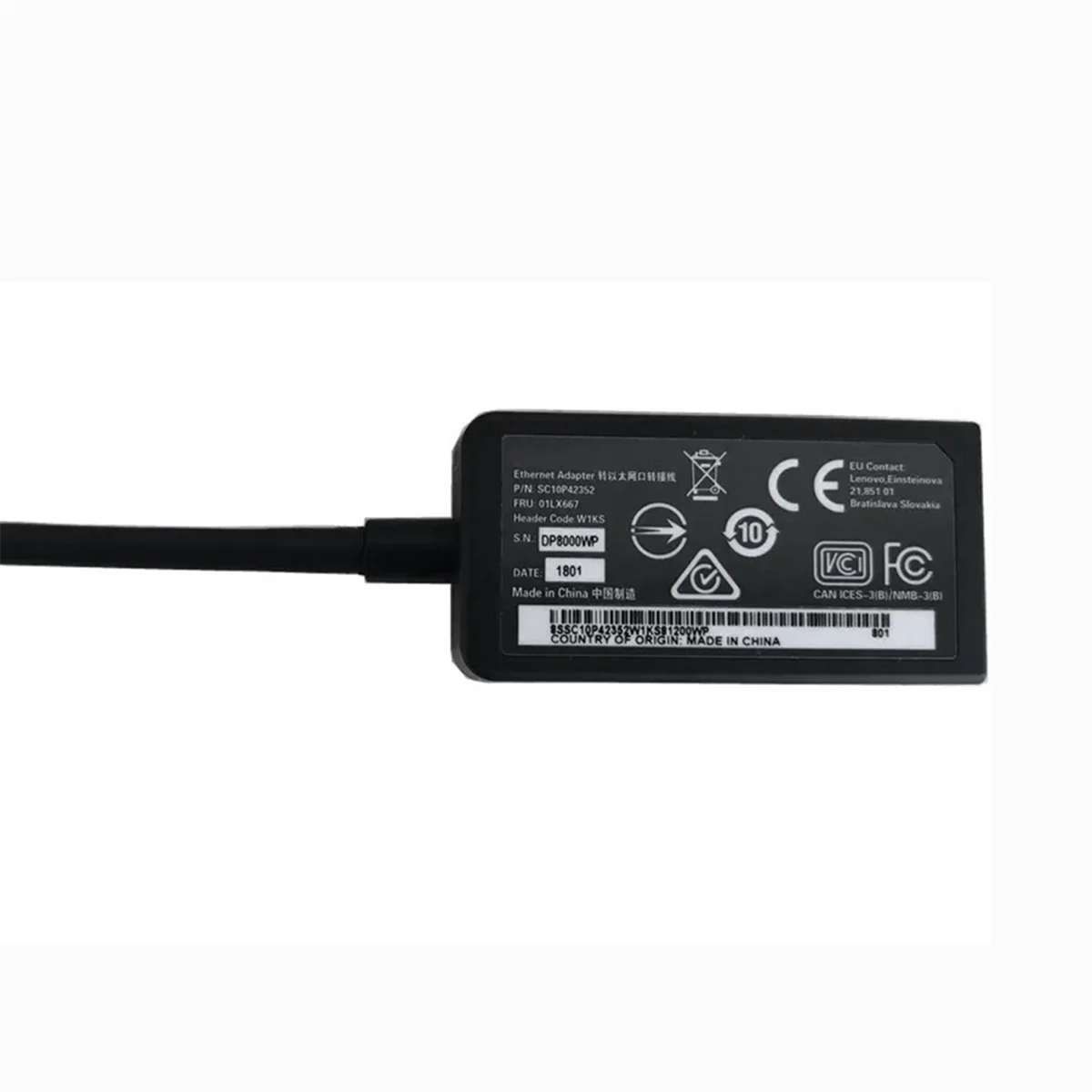 

Replacement Cable Dongle RJ45 Ethernet Adapter for Lenovo Thinkpad X280,X390,X390 Yoga,X395,X1 Yoga 4th,5th GenJAS