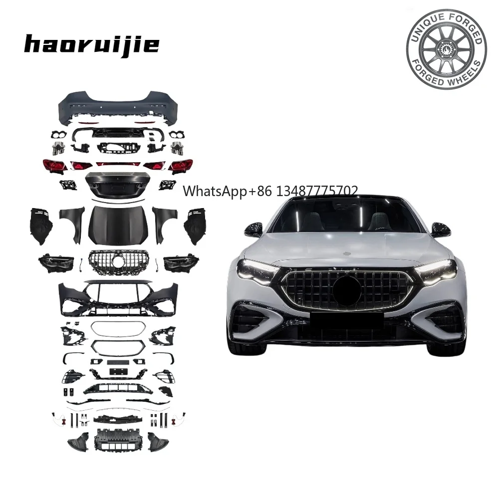 New Style GLC C63S For AMG Rear Diffuser for benz GLC Coupe C253 2016-2019, Black Rear Lip with Exhaust Tips