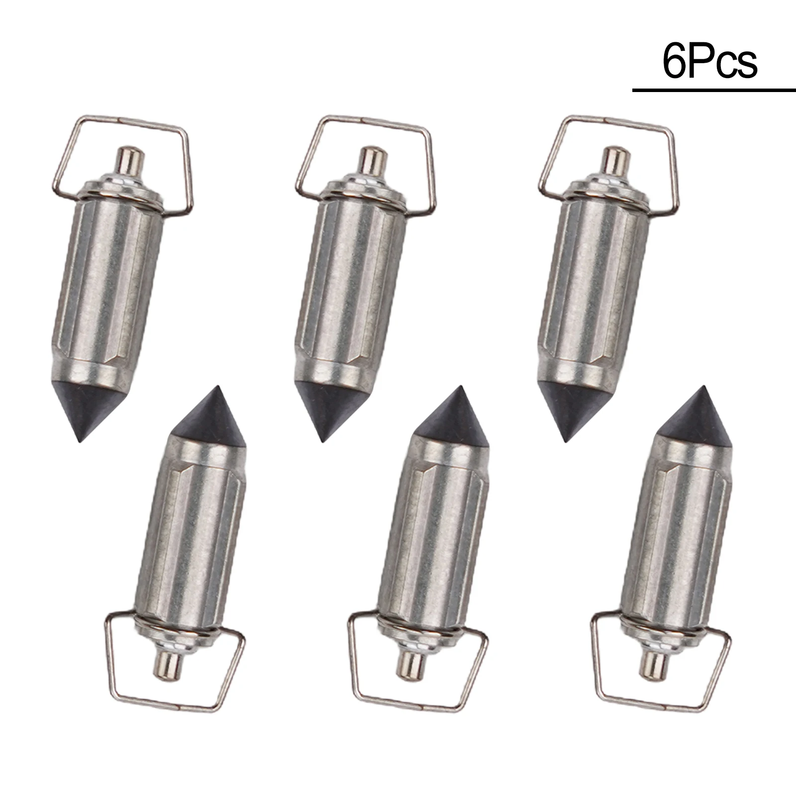 6PCs Carburetor Float Needle For Keihin CB750 YZF600 CBX EX500 ZX600 VF500 Carb Carburetor Parts Of Power Fuel Transfer System