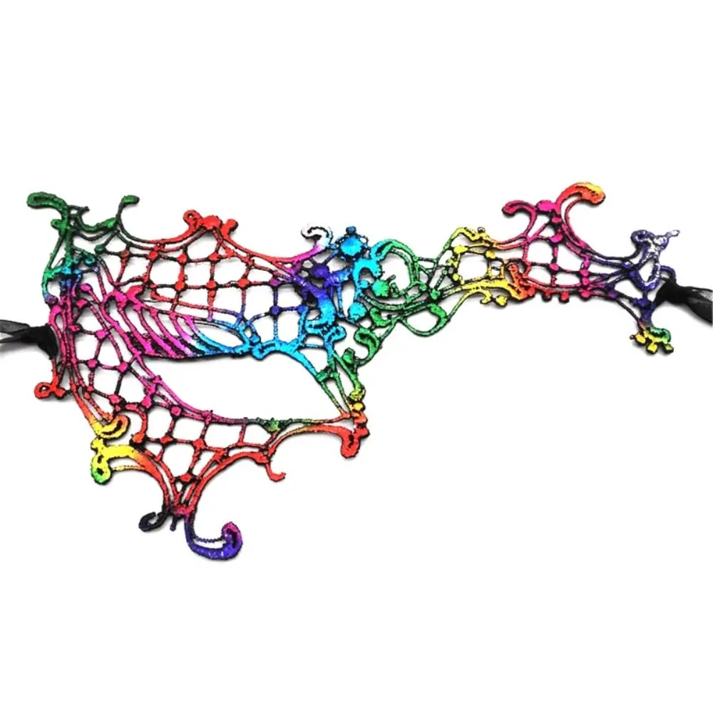 

Маска принцессы Венеции, кружевная маска для глаз, полые товары для вечеринок, реквизит для косплея, макияж, полумаска для лица для девочек