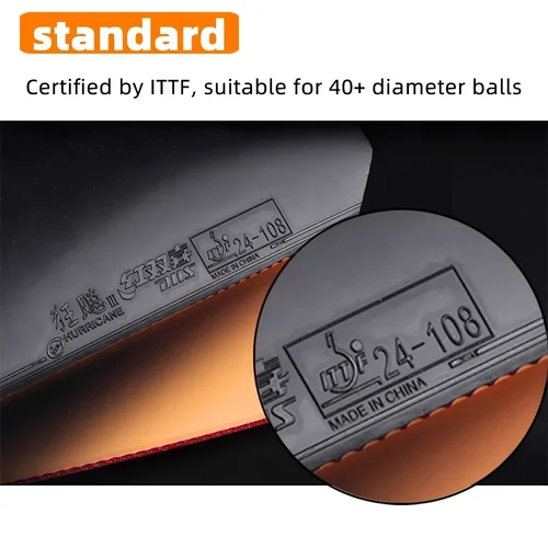 Imagen 2 del producto DHS Hurricane 3 tenis de mesa espinillas de goma en tenis de mesa originales raquetas de tenis de mesa de goma deportes de raqueta deportes de interior