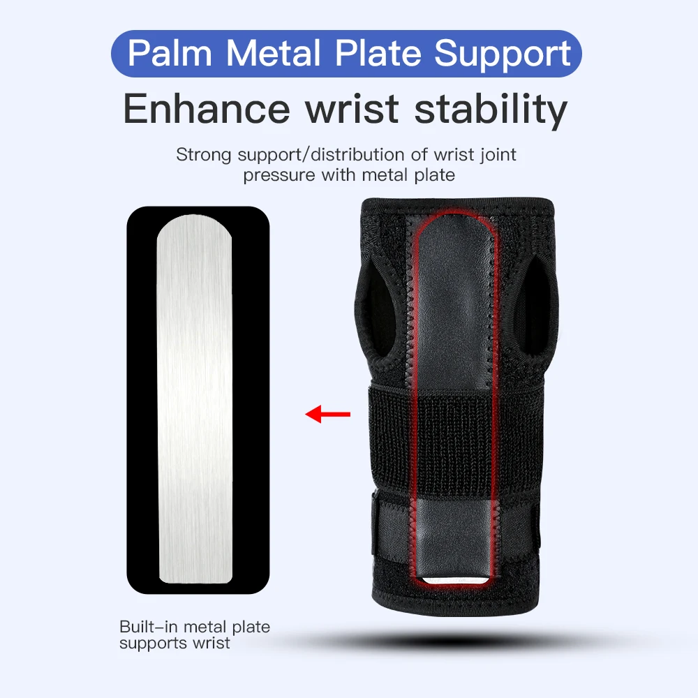 1PCS Wrist Brace for Carpal Tunnel Relief Night Support,Support Hand Brace with 3 Stays,Adjustable Wrist Support Splint