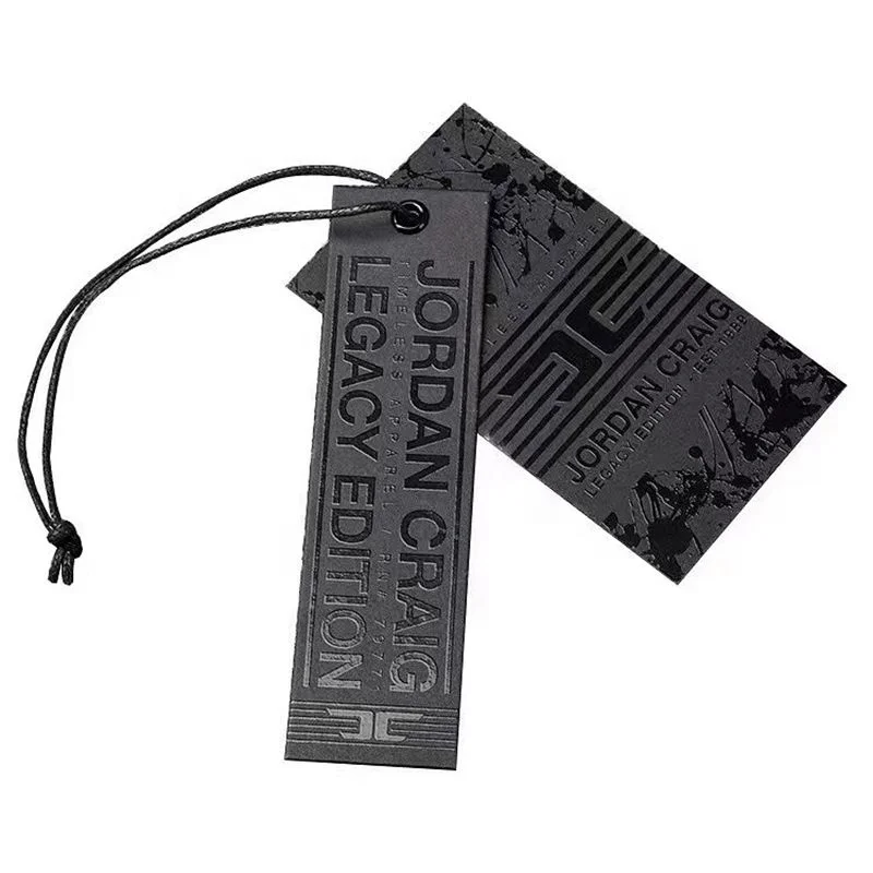 Custom..pieces.Eco-Friendly Recyclable Clothing Hang Tags Fancy Folded Hang Design Bags and Garments labels Custom Si