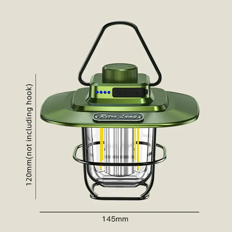 MONHNR-Lampe de Bain LED Rechargeable pour l\'Extérieur, Torche Portable avec Zoom Magnétique, Éclairage de Tente pour le Travail et l\'Entretien