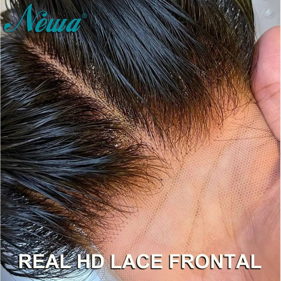 

5x5/7x5 Real HD Lace Closure Newa Hair Human Raw Hair HD Lace Frontal Only Invisible HD Lace Pre Plucked HD Frontals For Women