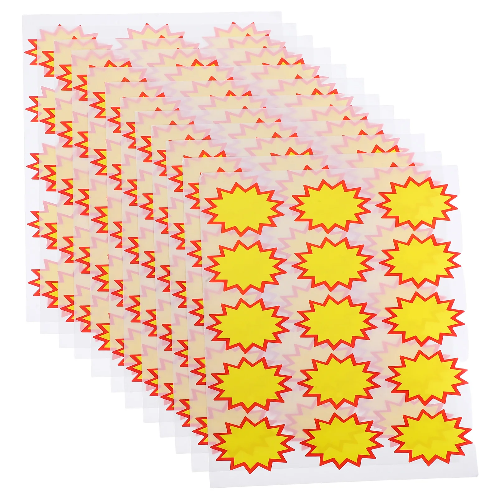 

180Pcs Price Tags Yellow Sale Stickers Writable Adhesive Retail Store Price Labels Supermarket Sale Promotion Stickers