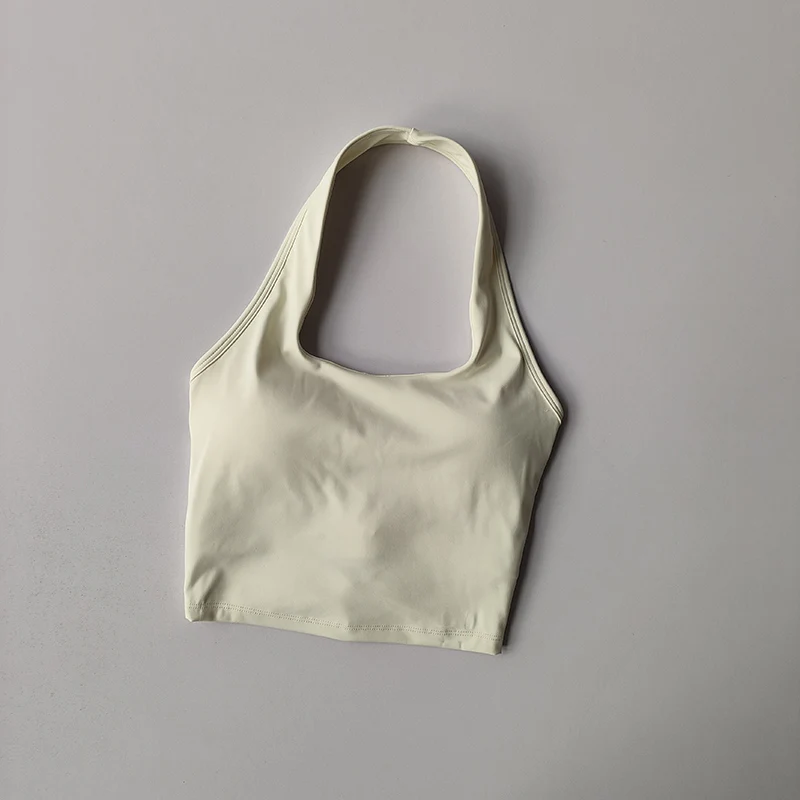 Neue Sport-Lingerie für Frauen mit Brustpolster, Fitness-BH, Neckholder, Kreuz-Yoga-Rücken, professionelle Laufunterwäsche – Detail 3