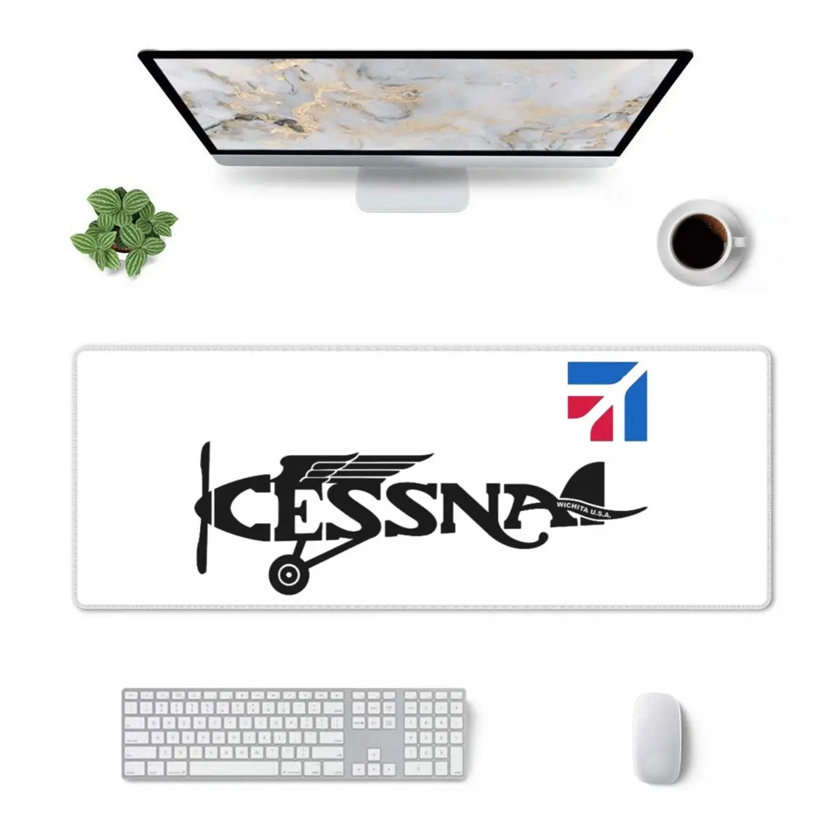 Large Mouse Pad Cessna Logo Gamer PC Laptop Mats Keyboard Carpet Computer Gaming Office Accessories Desk Mat