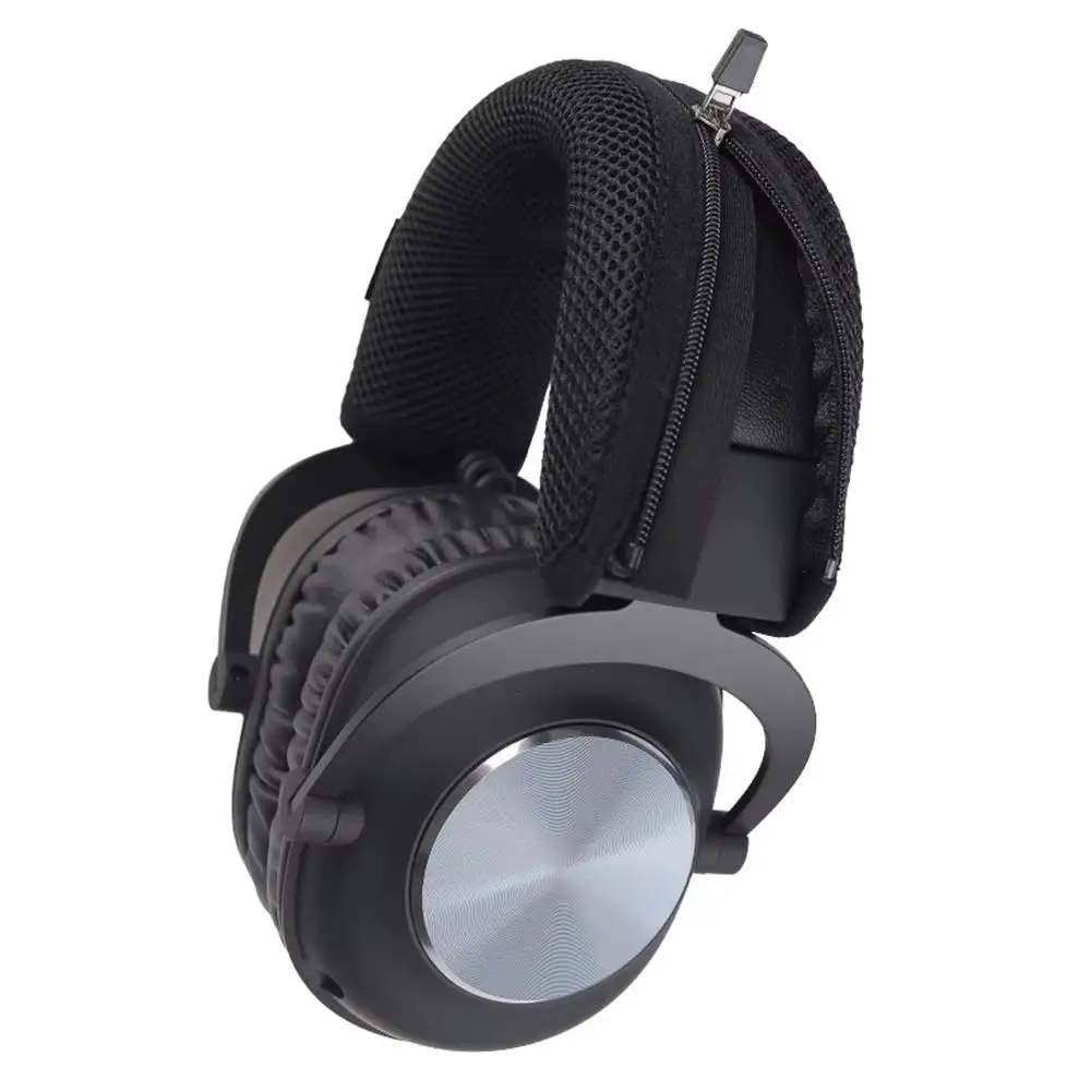 Zipper Lock Design Headphone Beam Protector Sleeve Sandwich Mesh Washable Head Beam Cover for Logitech G PRO X 2/1 Gen