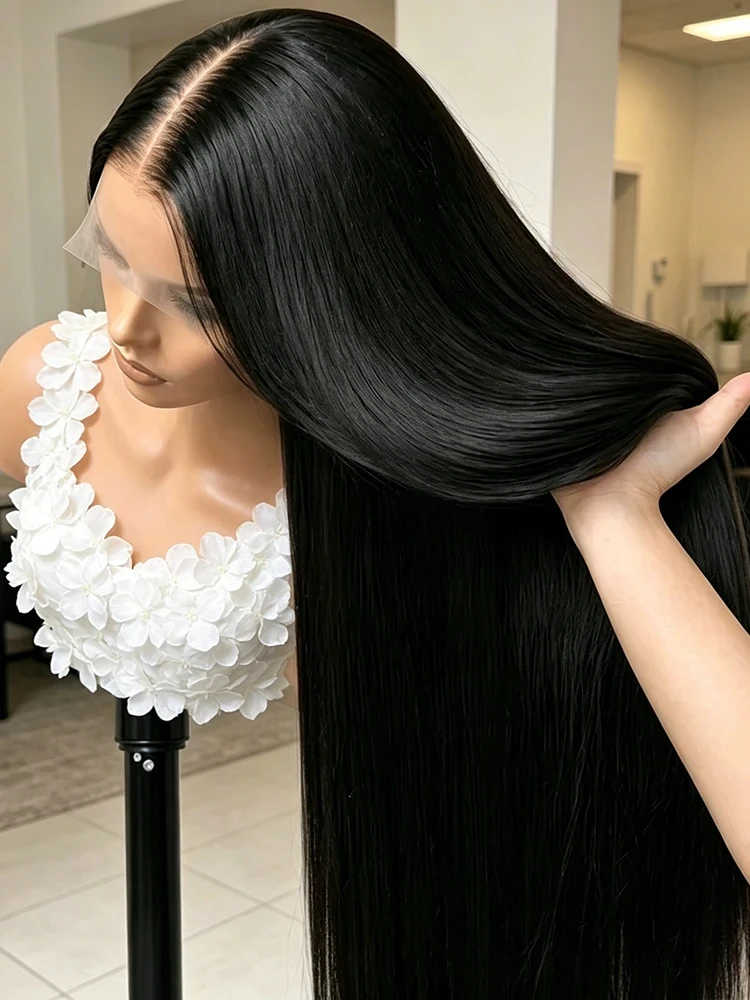 Bone Straight Human Hair Wigs 30 40 Inch 5x5 Glueless Wear Go Lace Closure Wig 230% Density 13x6 HD Full Lace Frontal Vietnamese Original 13x4 Transparent Lace Front Wig Pre Plucked For Black Women
