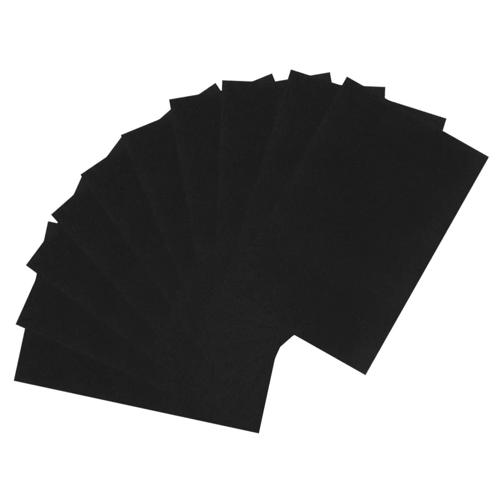 10Pcs Black Sandpaper Sand Art Paper Creative Drawing Oil Pastels Graffiti Crayons Art Projects Home School Kindergarten