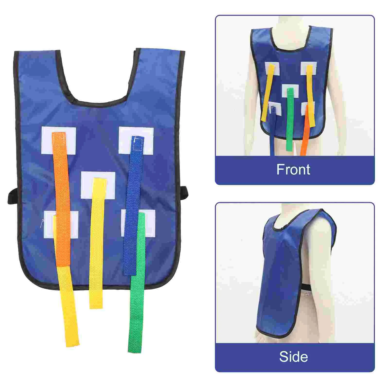 Gilet de traction de queue, jouets d'extérieur, accessoires de jeux pour enfants, Puzzle en tissu, activité sportive, capture interactive pour tout-petits