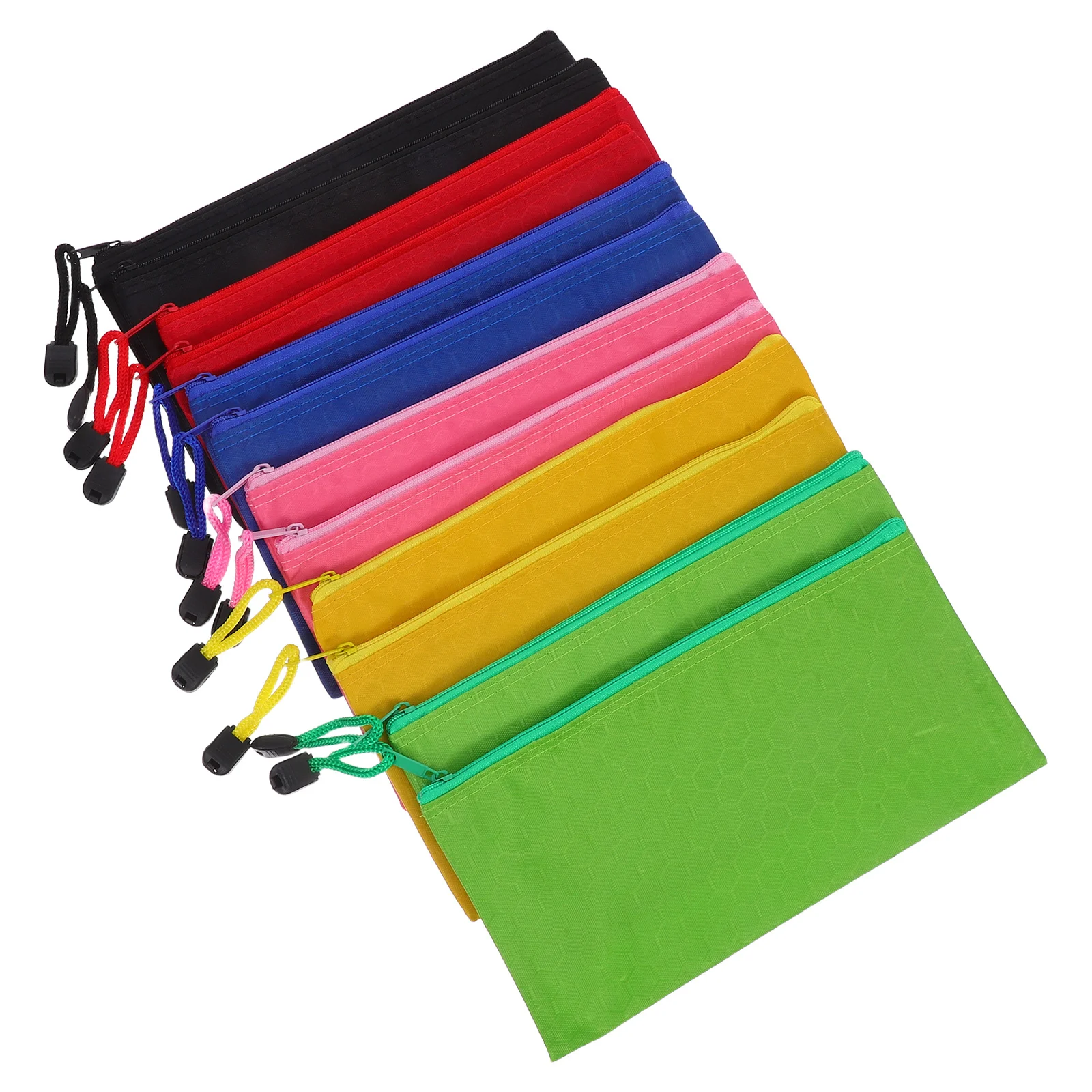 

12Pcs Waterproof Soccer Design Pencil Case Oxford Fabric Zipper Small Pouch Multipurpose Stationery Organizer for School Travel