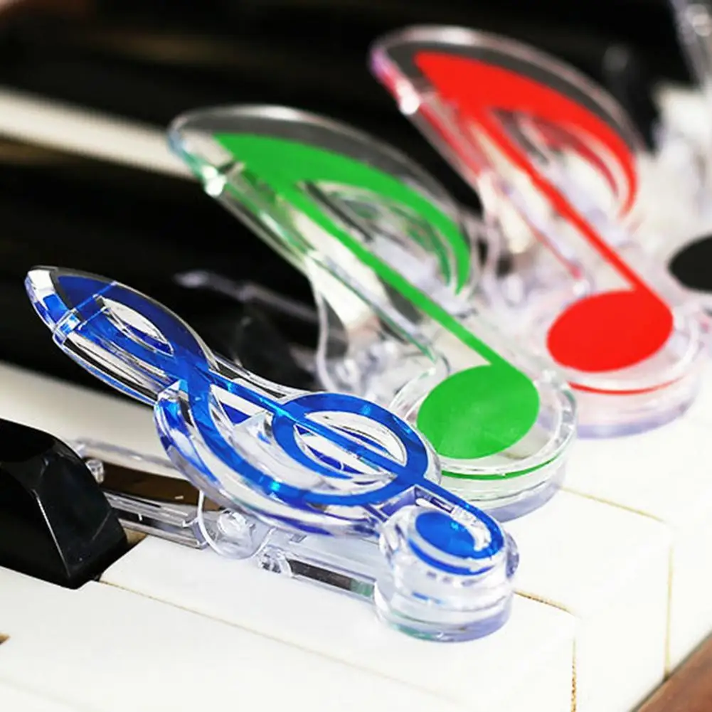 File Clip Musical Scale Shape Memo Paper Clip Index Bookmark for Office School Supplies Reusable Hollow Out Portable Note Clip