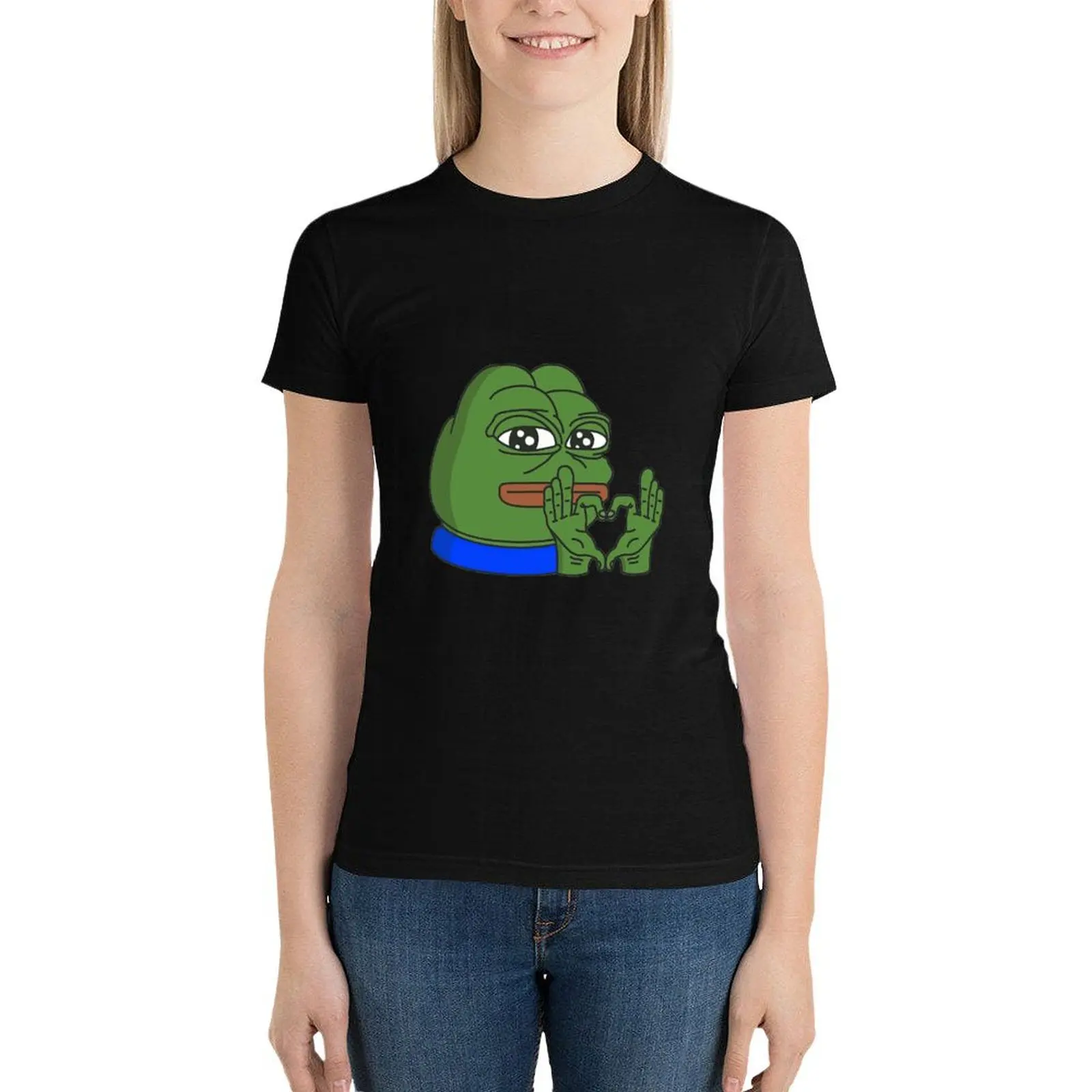 

PEPE The Frog T-Shirt summer clothes hippie clothes t shirts for Women loose fit