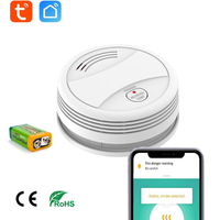 Tuya WIFI Fire Smoke Detector Security Alarm System For Garden Smoke House Home Office SmartLife APP Control Fire Alarm