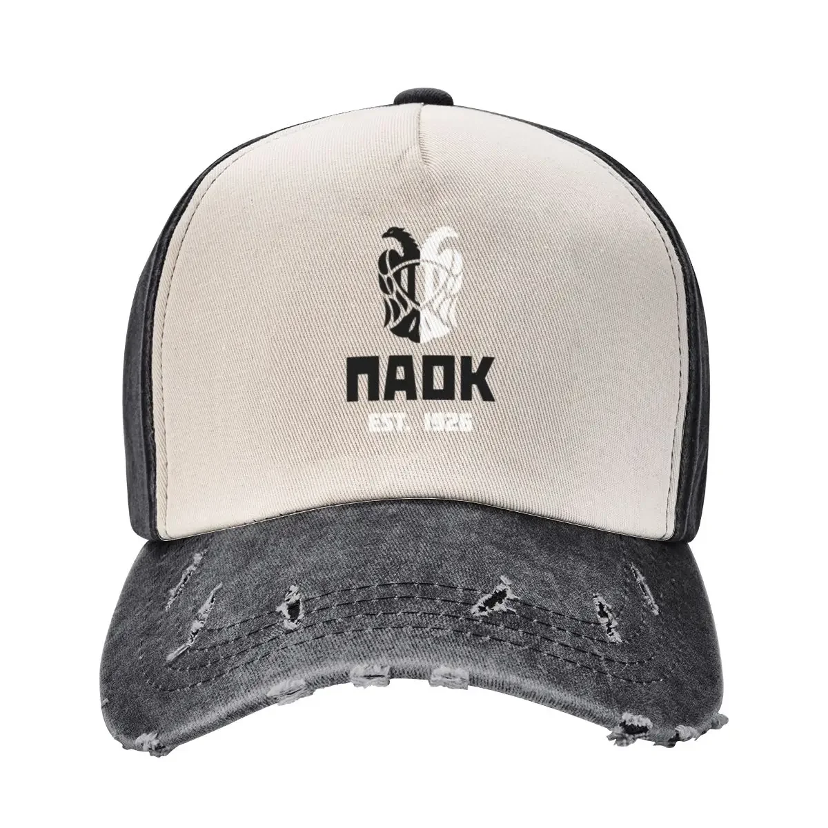 

PAOK Black & White 2 Baseball Cap Hood Hip Hop Horse Hat Ball Cap Man Women's