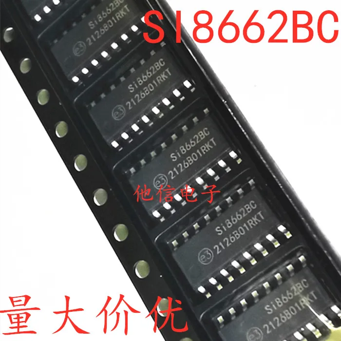 free shipping  SI8662BC-B-IS1 SI8662BC SOP16 SI8662BC-B     10PCS