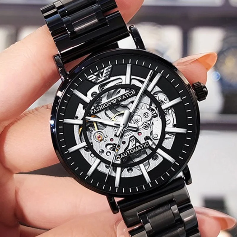 Genuine Goods Watch Men's Mechanical Watch Student Black Warrior Swiss Famous Watch Top Ten Automatic Tourbillon Men's Brand