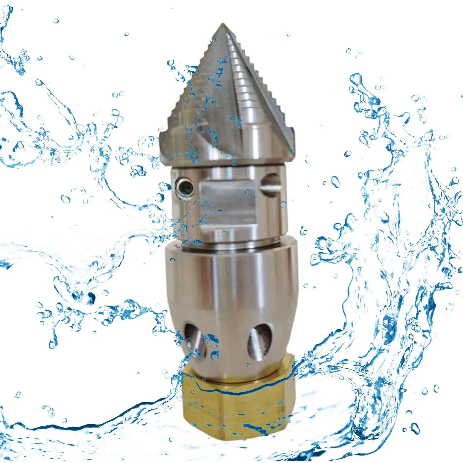 Pressure Washing Machine Mouse Nozzle Durable Steel Water Sprayer for Outdoor Faucet and Car Washing