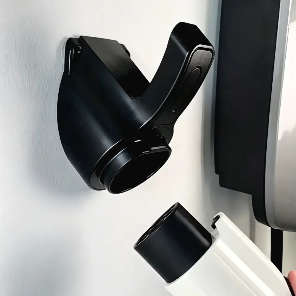 Wall‑Mount EV Charger Holder Type1/2 Socket Electric Vehicle Charging Cable Organizer Electric Car Charger Cable Storage Bracket