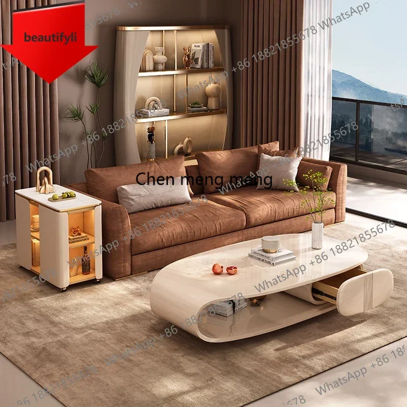 A55 design de luxo mesa café armazenamento casa nordic designer entradas mesa lateral economia espaço exclusivo mesa centro sala móveis