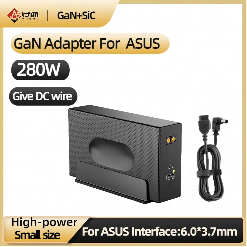 Imagem -02 - Gan Carregador para Laptop Gaming 280w Adaptador ac para Dellalienwaremsilenovo Thinkpa Razerasus Rog16acer Mechrevo Haseexiaomi