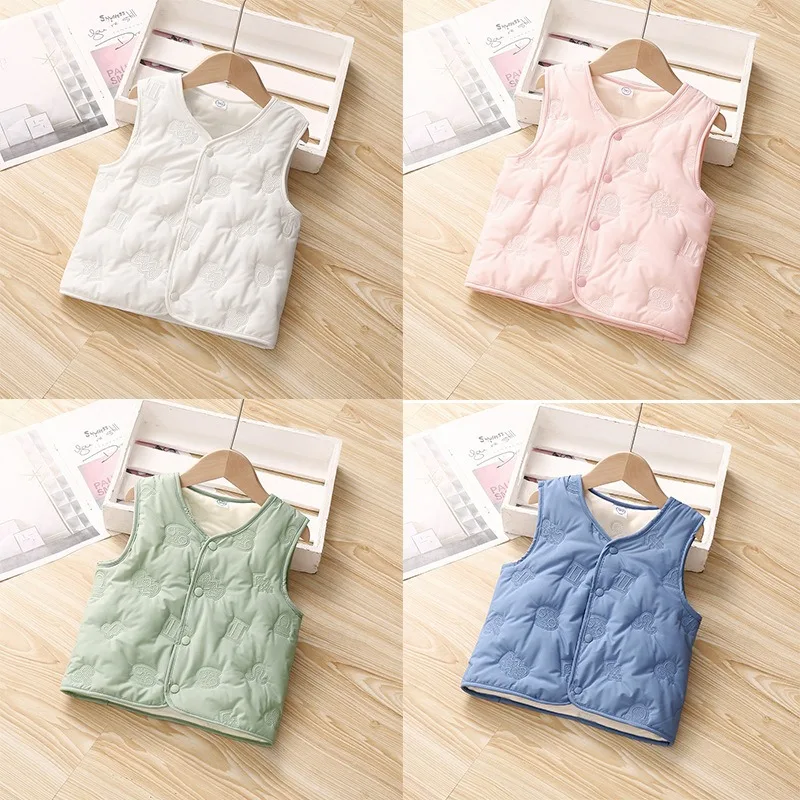 جودة الأولاد صدرية الحرارية الاطفال سترة الخريف الشتاء ملابس الأطفال