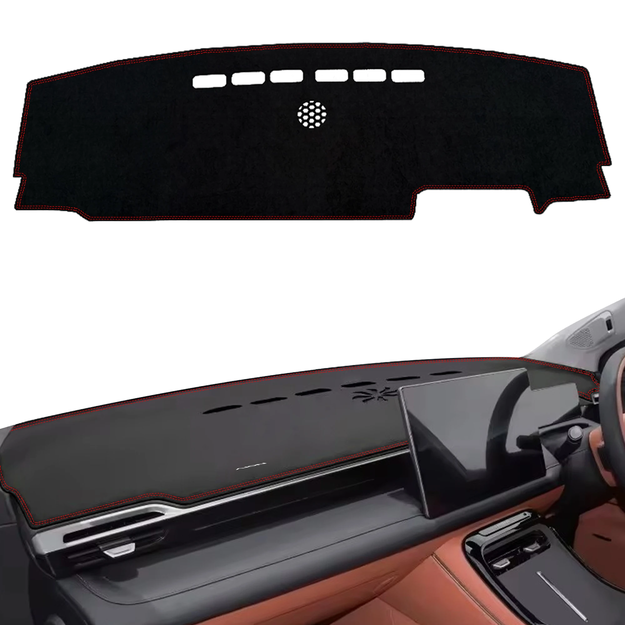 gac-aion-v-2024、2025、2026年モデル用、反射防止ダッシュマット、ダッシュボードカバー、日よけ、紫外線防止、滑り止め、車内保護マット
