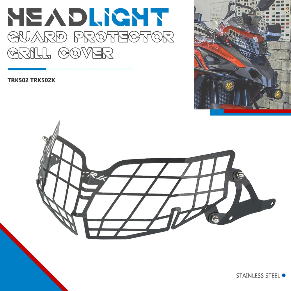 

2024 For Bennlli TRK 502 X TRK502X 2023 TRK502 2022 2021 2020 2019 Motorcycle Headlight Head Light Guard Protector Cover Grille