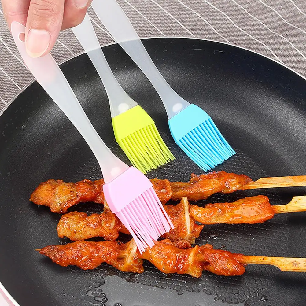 Cake Baking Brush Home DIY Silicone Eco-friendly Bread Oil Cream Cooking Basting Brush Silicon Kitchen Barbecue Wash Brush