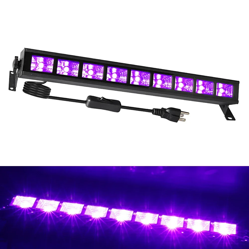 

385-400nm UV Flood Light Fluorescent Stage Lamp 36W UV Party Stage Blacklight for Parties KTV