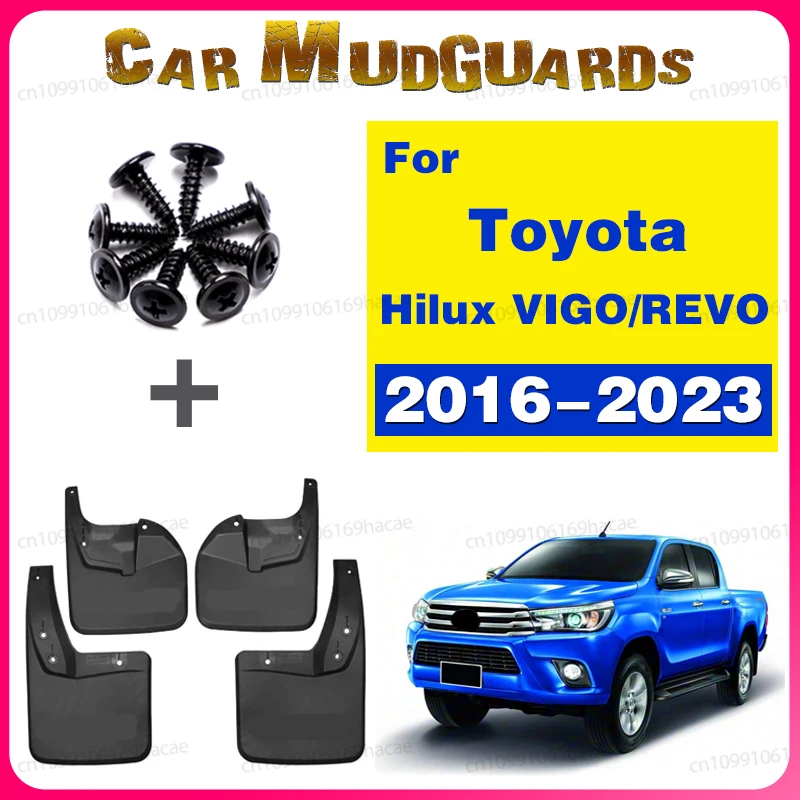 

Автомобильные брызговики для Toyota Hilux REVO 4WD 2016 2017 2018 2019 2020 2021 2023, брызговики, аксессуары для крыльев