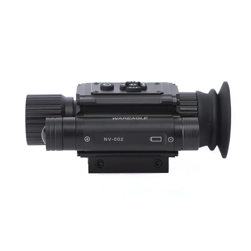 NV002 HD Tiny Digital Night Vision Camera Infrared Monocular Multiple Image Mode Crosshair Hunting Scope with 11/20MM Base