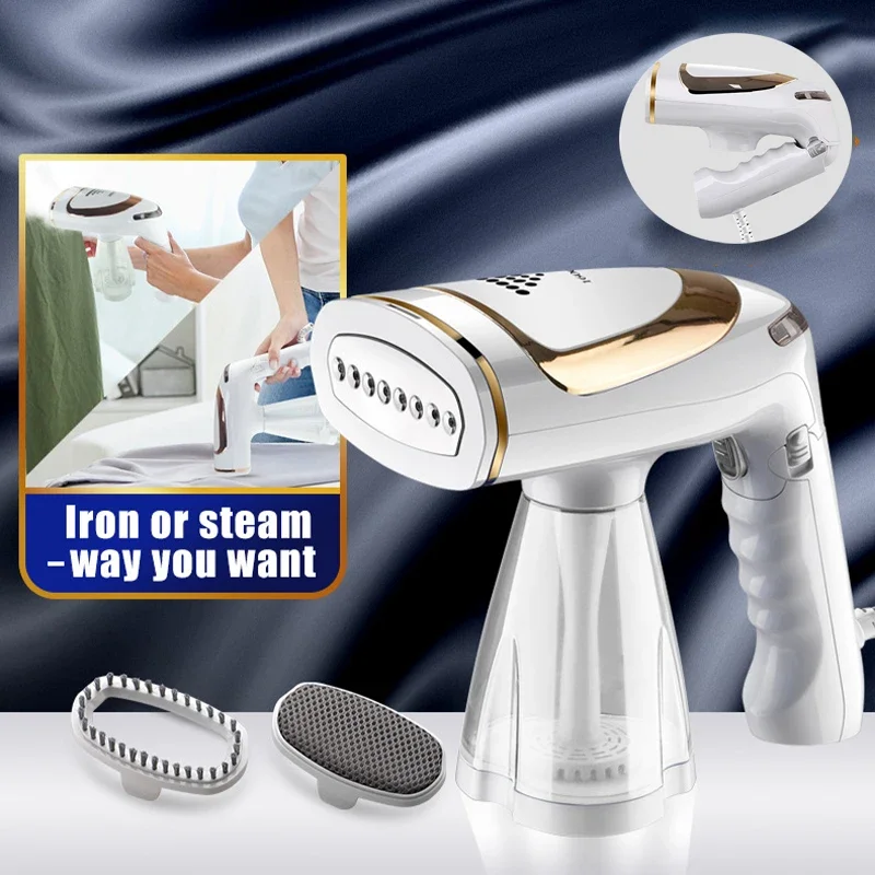 Portable Clothing Steamer for Clothing, Powerful Electric Steam Steamer, Folding Portable Travel Clothing Steamer, 1600W