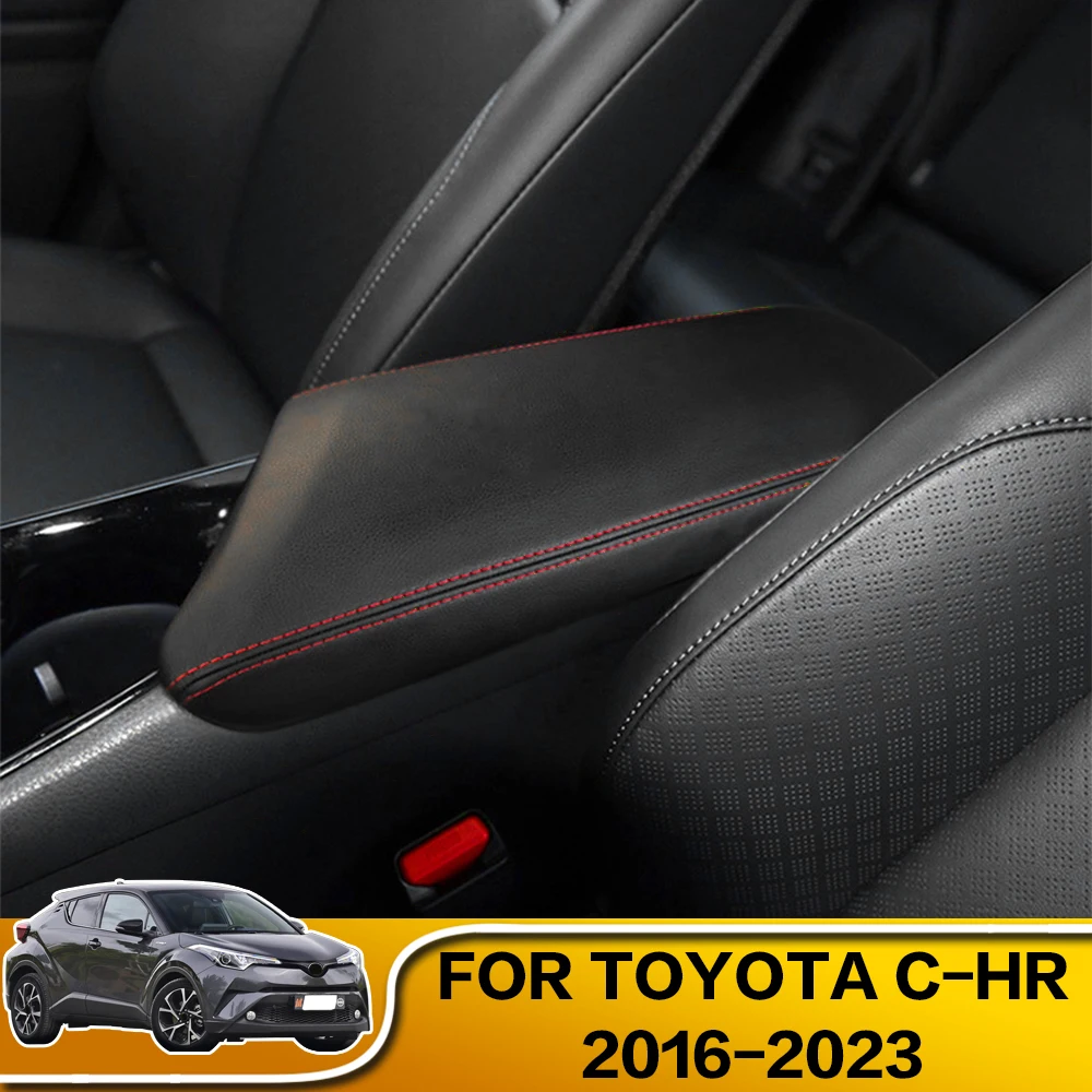 1PCS Car Armrests Box Cover Interior Decorative For Toyota C-HR C HR CHR 2016 2017 2018 2019 2020 2021 2022 2023  Accessories