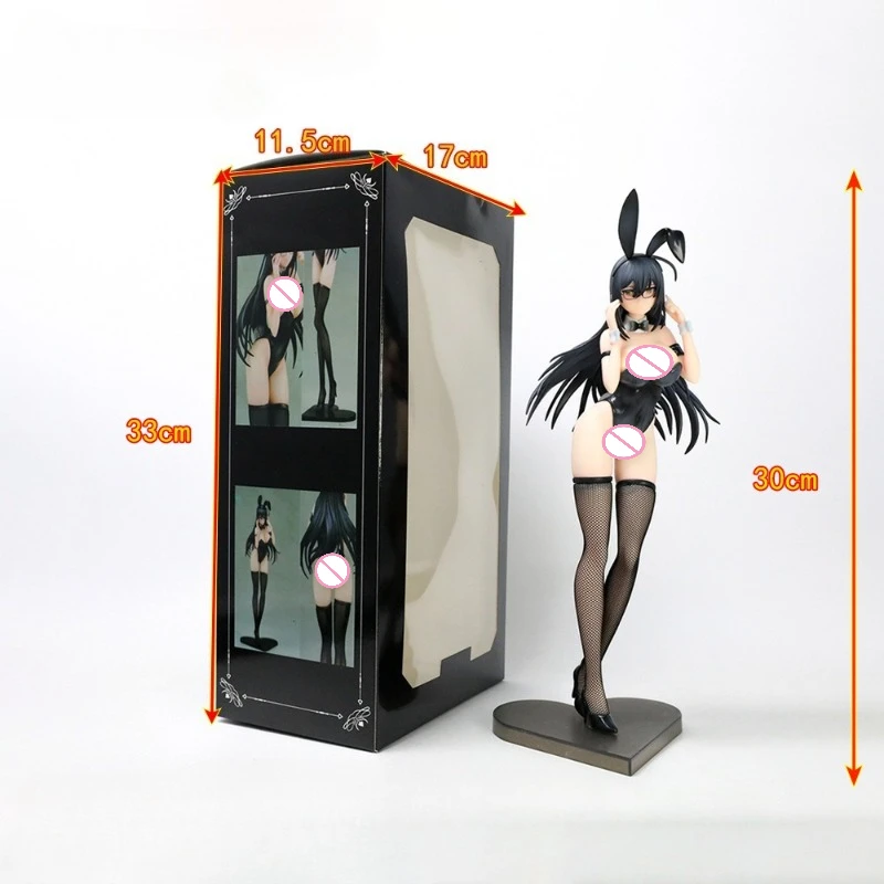 28 センチメートル新アニメフィギュアバニーガール周辺 PVC モデルセクシーな美少女像デスクトップ装飾装飾品誕生日プレゼントおもちゃ