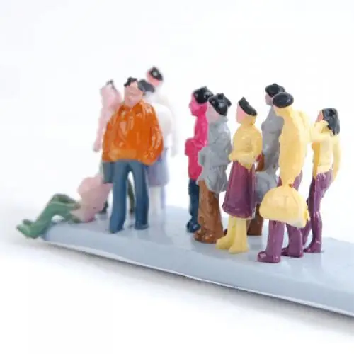 100pcs Painted Model Train People Figures Miniature Passengers (1 to 150)