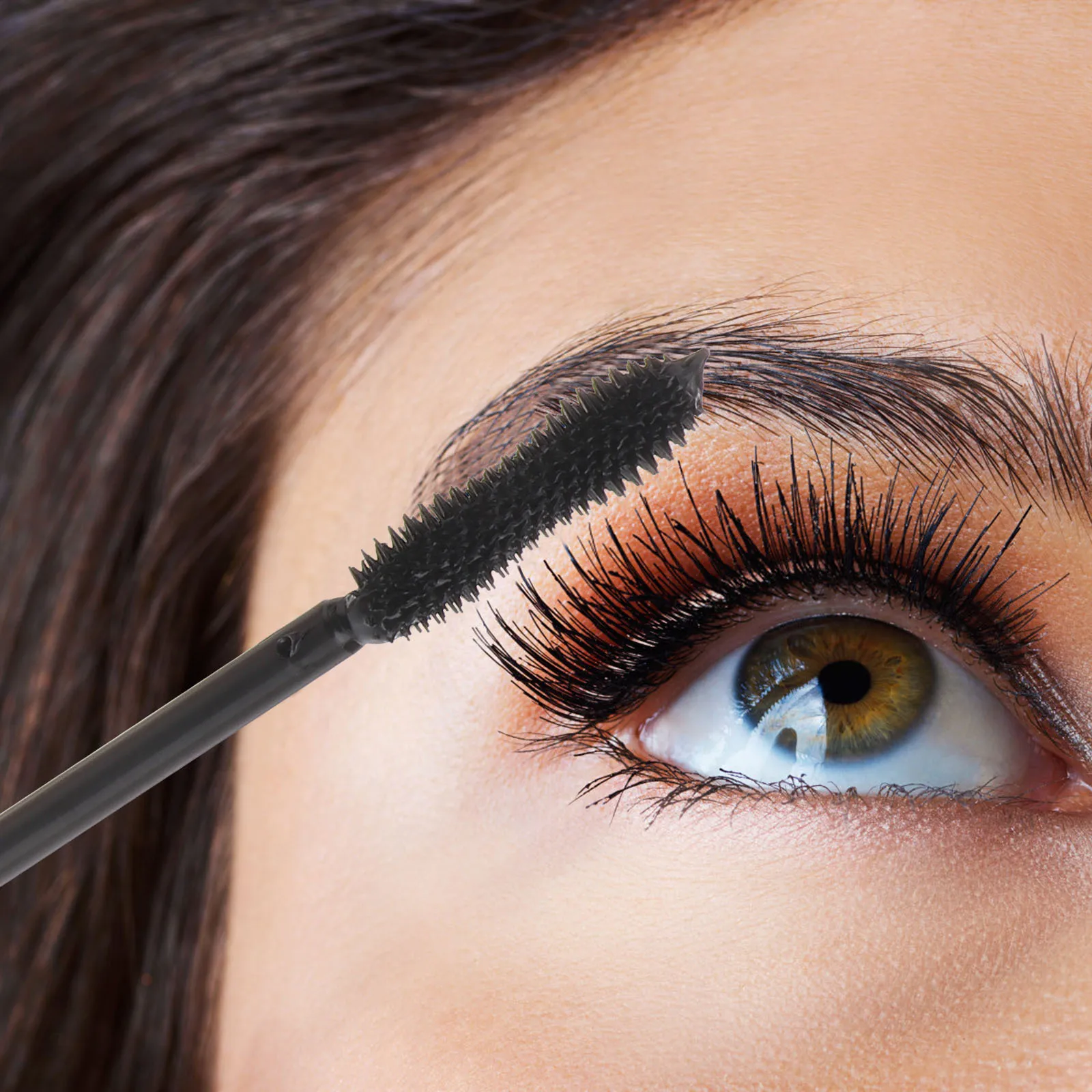 1 個の効果的なマスカラ防水温水で簡単に除去できるポータブルトラベルアイメイクダイヤモンドマスカラ