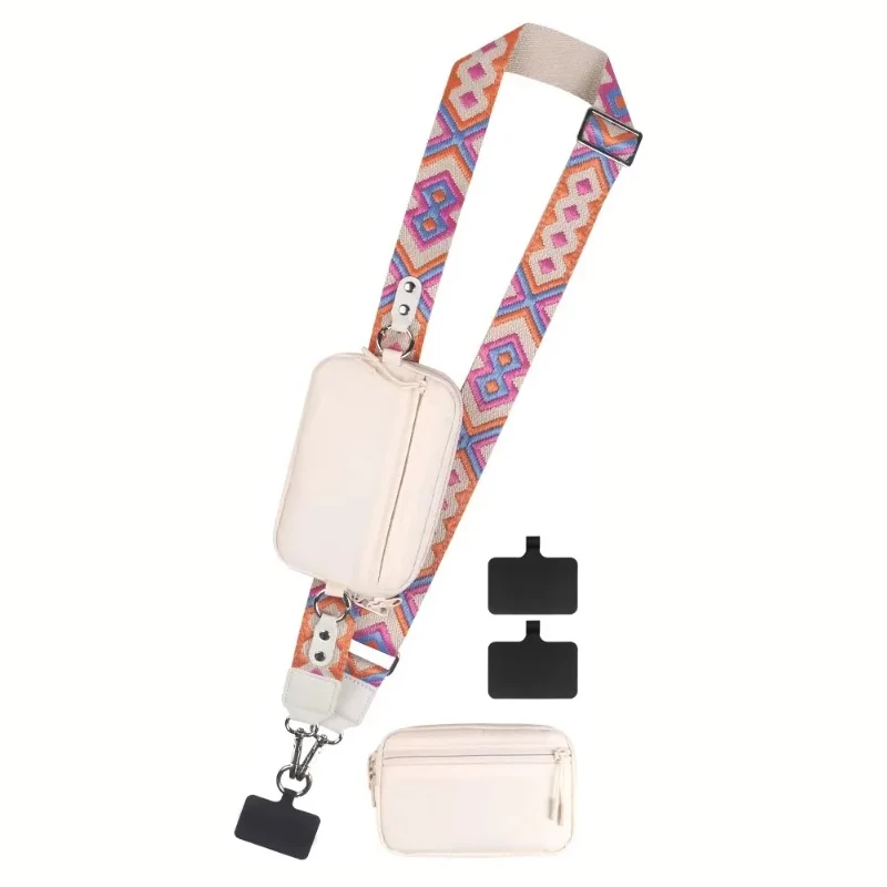 Outdoor Multicolor Crossbody Bags RFID Blocking Detachable Wallet Small Bag Lanyard with Wallet, Bags for Woman Travel Anti Loss
