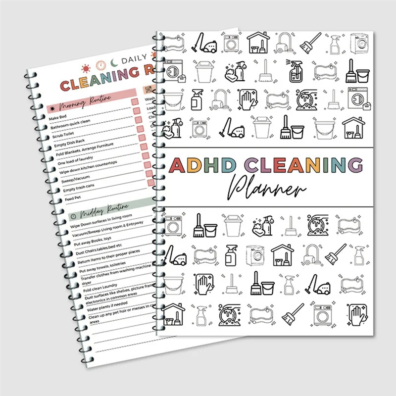 -A90P Household Cleaning Schedule Annual Cleaning Check List Planner,Housekeeping Check List Planner&Organizer