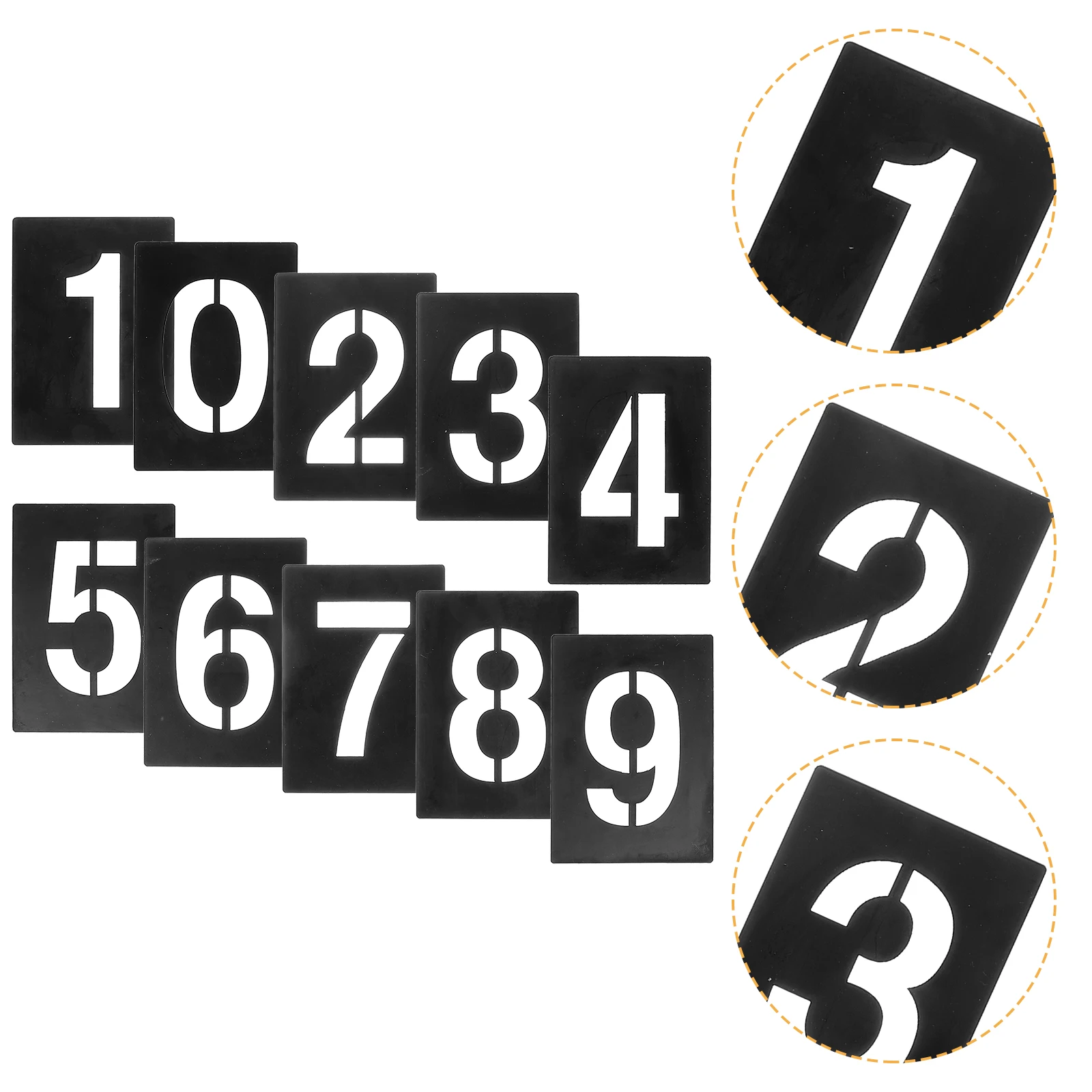 Digital Template Number Stencil 0-9 Address Number Stencil Number Templates for Painting on Wood