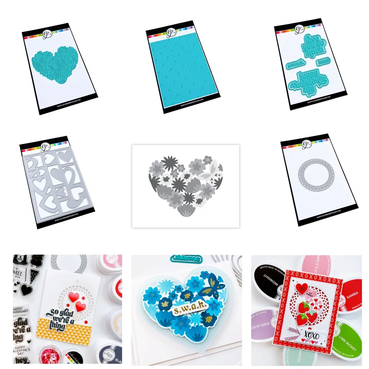 

2024 Valentines Day Flower Heart Letter Metal Cutting Dies Hot Foil Stencil for Decorating Scrapbook Diy Mould Embossing Craft