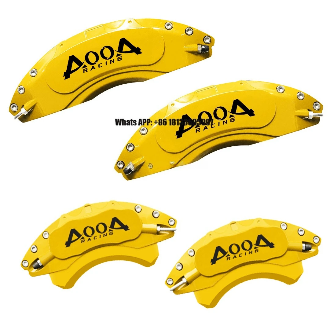 

AOOA Refitting Disc Car Brake Kit Metal Aluminum Brake Disc Caliper Cover