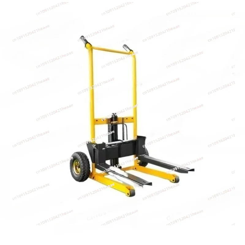 Suitable for portable manual handling stacker,  200kg load-bearing forklift,  small househol li-ft truck, hydraulic unloading