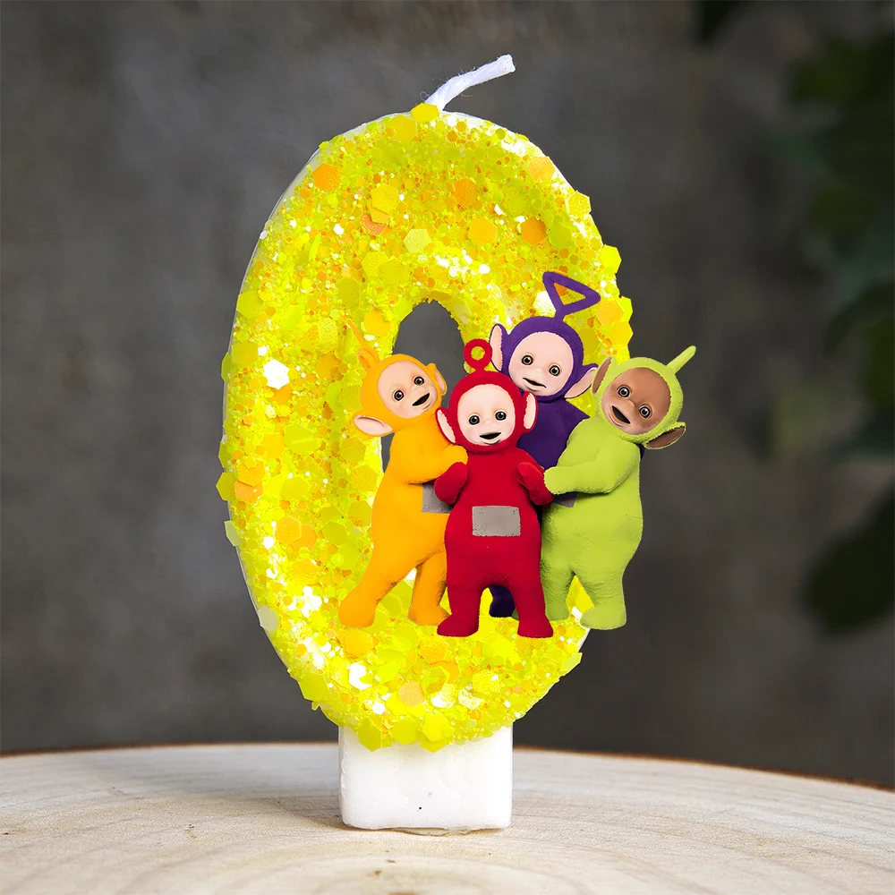 Cartoon Teletubbies Shaped Birthday Candle Lovely Baby Party Cake Accessory For Children Party Decoration