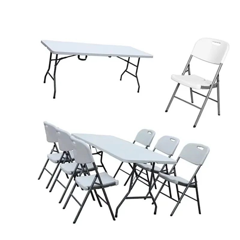 for 72 X 30 White Plastic Folding Table with Handle Rectangle 180cm