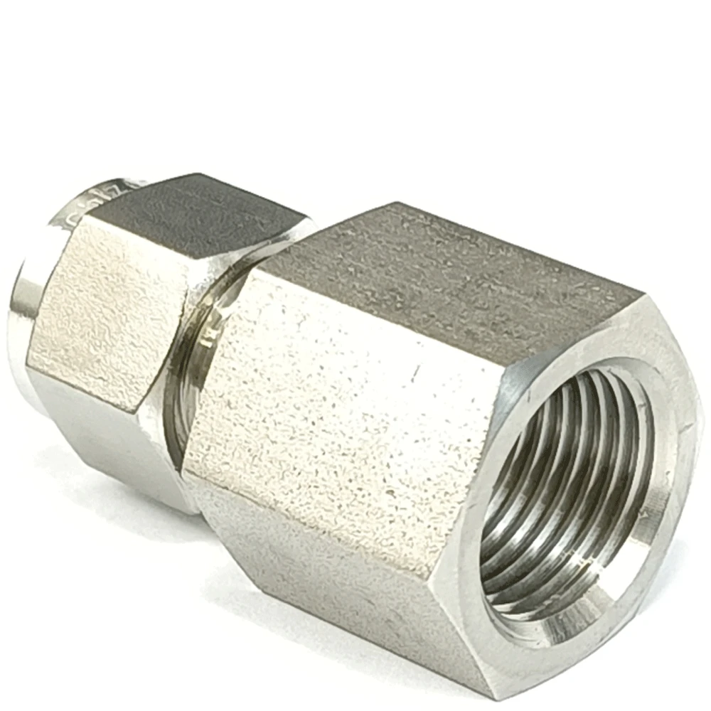 1/8 "1/4" 3/8 "1/2" npt Buchse auf Zoll 3mm 6mm 8mm Rohr kompression verbindung sus316l Edelstahl rohr verschraubung – Detail 4
