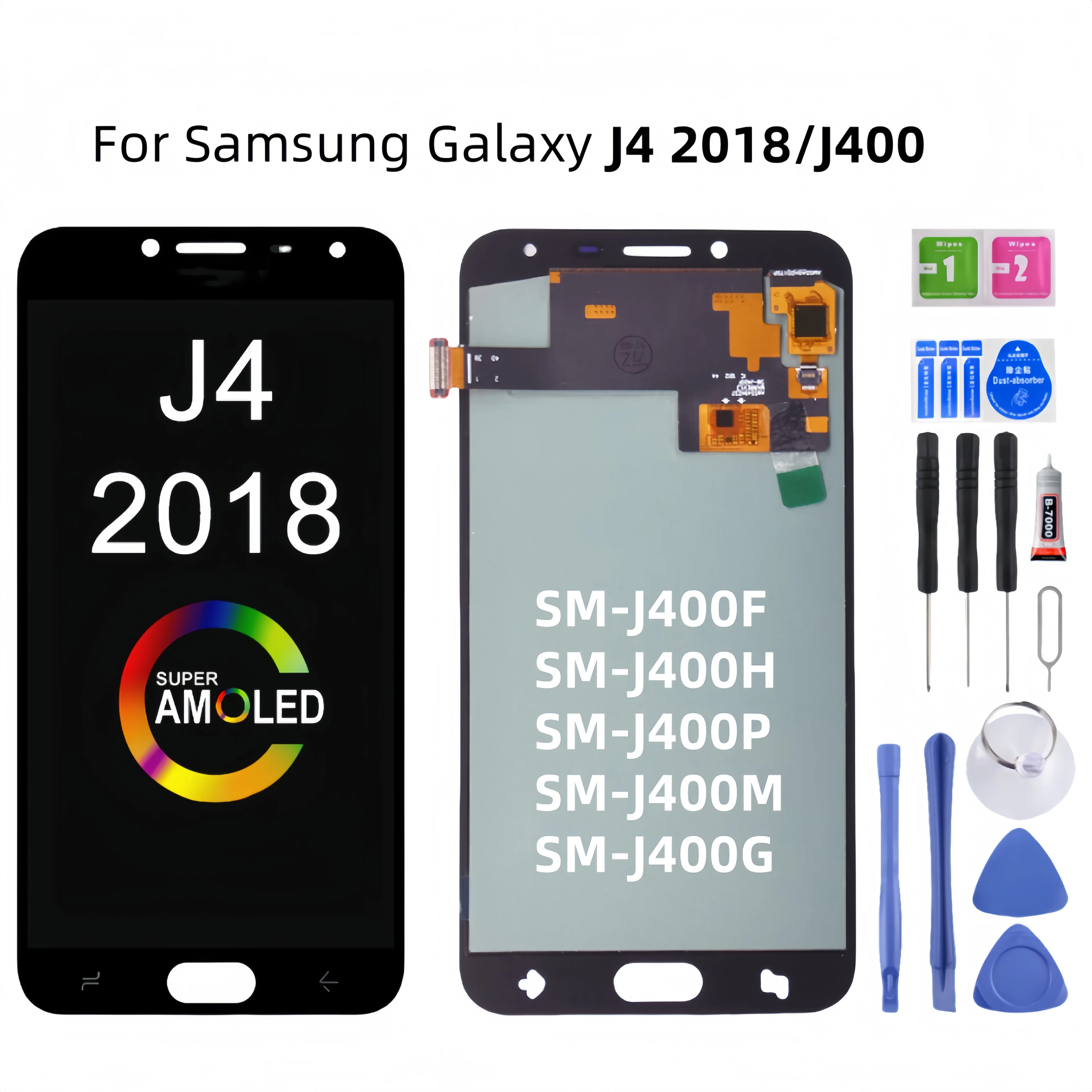 

ЖК-дисплей для Samsung Galaxy J4 2018 J400 SM-J400F J400G J400M J400H J400P, сменный сенсорный экран с цифровым преобразователем в сборе