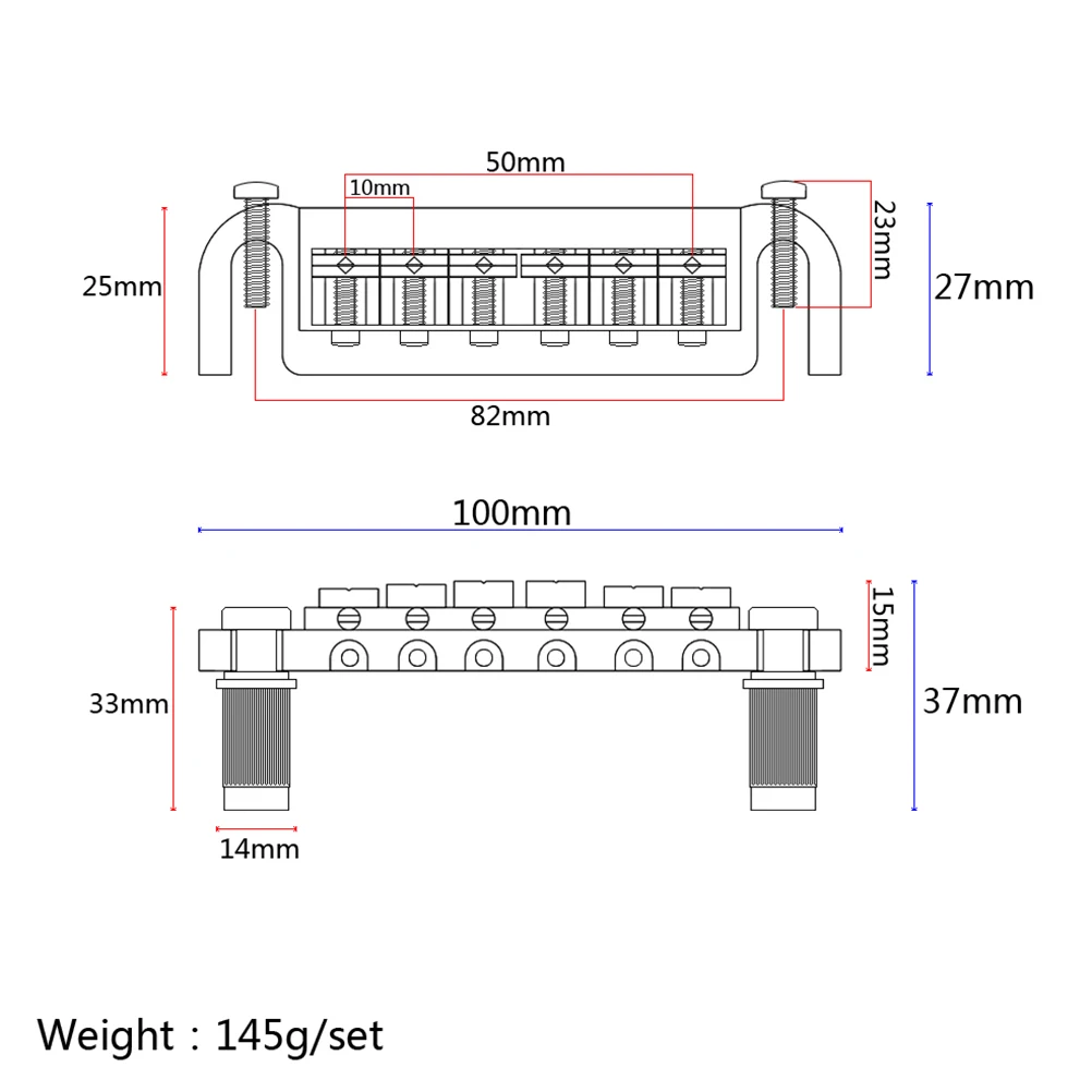 

Золотистый крепежный элемент для гитары из цинкового сплава, полностью регулируемый, для генерации гармоник, запасные части и аксессуары для электрогитары, струнодержатель